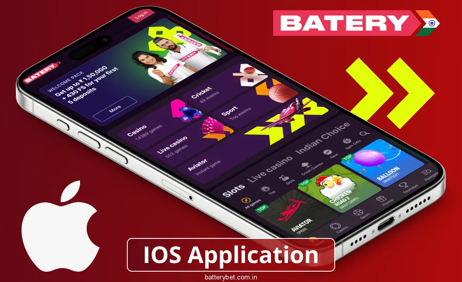 Batery Bet IN iOS app